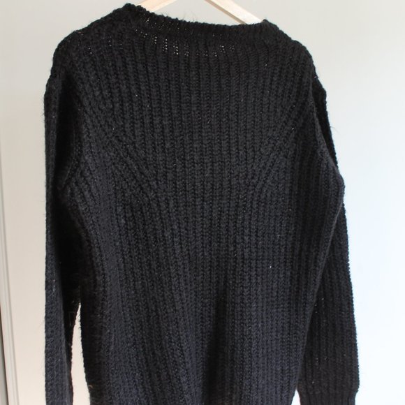 Oversized Knit Black Ardene Sweater - Picture 3 of 4